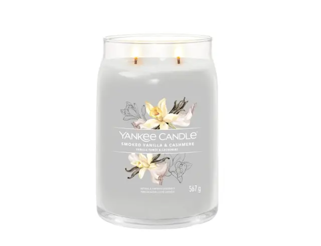 Αρωματικό Κερί Yankee Candle με διάρκεια καύσης έως 80 ώρες και άρωμα Smoked Vanilla & Cashmere1629989E