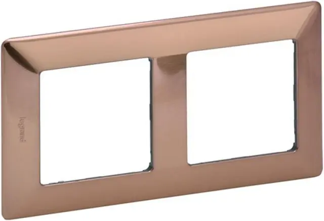 Plate Valena Life 2-gang Copper Style