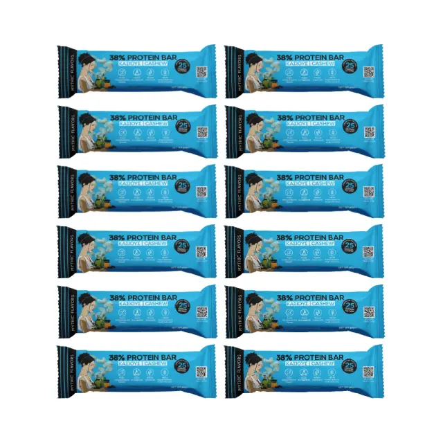 Μπάρες Πρωτεΐνης 38% Κάσιους & Μέλι • Mythic Flavors • Big Combo 12 τμχ