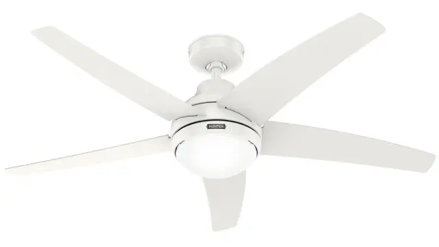 Hunter Bernard 132 Fresh White - Ανεμιστήρας Οροφής με Φωτιστικό 2