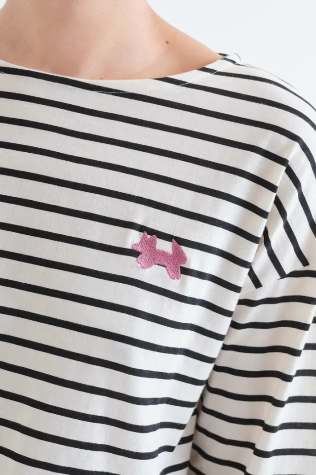 COMPANIA FANTASTICA BLOUSES (63C/42012 WHITE-BLACK) - L 3