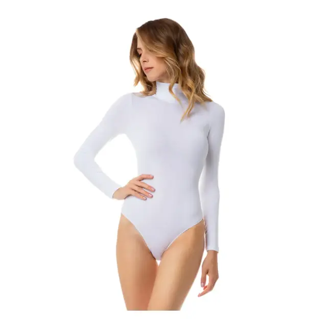 Fimelle TENCEL™ Modal Γυναικείο Μακρυμάνικο Ζιβάγκο Κορμάκι Minerva - Λευκό