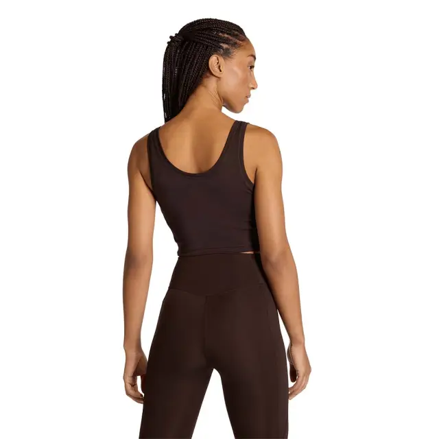 adidas Performance Women's Workout Essentials 3Stripes Crop Tank Καφέ KC2962 (adidas Performance) 2