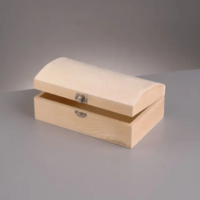 Ξύλινο Μπαουλάκι Ορθογώνιο 16x8xh6cm