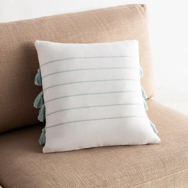 Μαξιλαροθήκη 43x43cm GOFIS HOME Maira Aqua