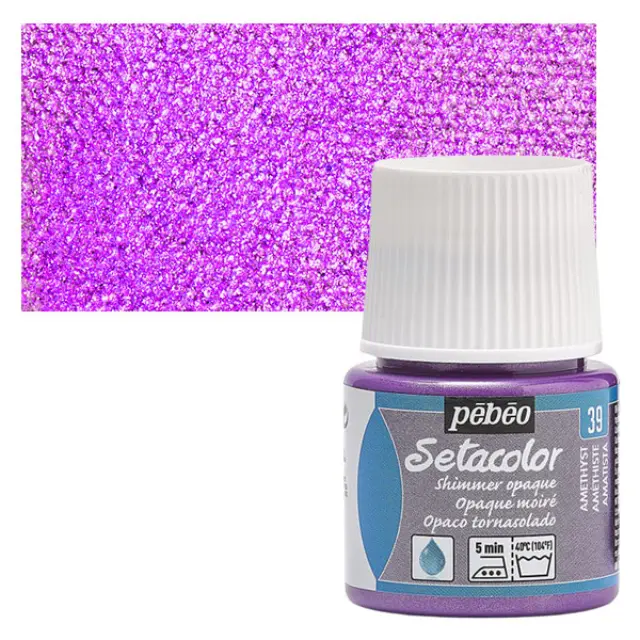 Pebeo Χρώμα Υφάσματος Setacolor Opaque - 39 Amethyst Shimmer - 45ml