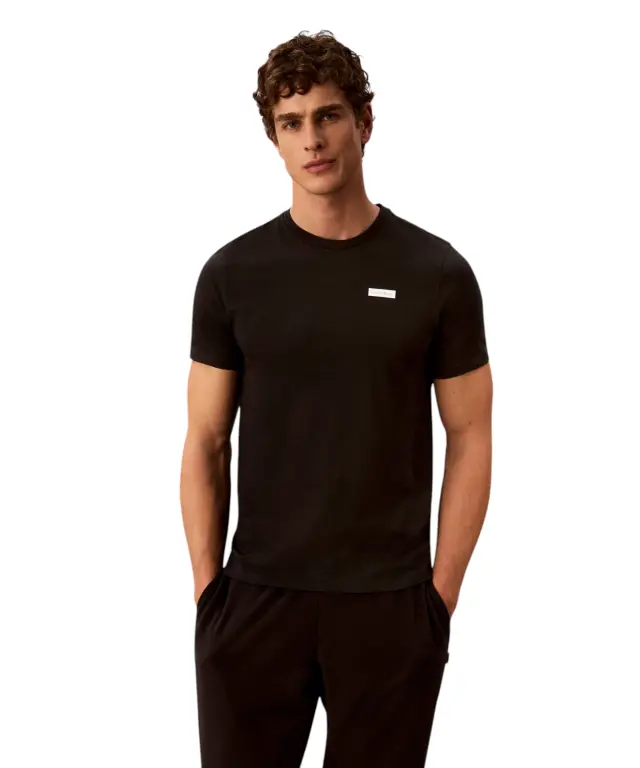 Calvin Klein - Ανδρικές Φανέλες 3Pack '100% Cotton Crewneck' LV00NB4733-UB1 Μαύρο 2