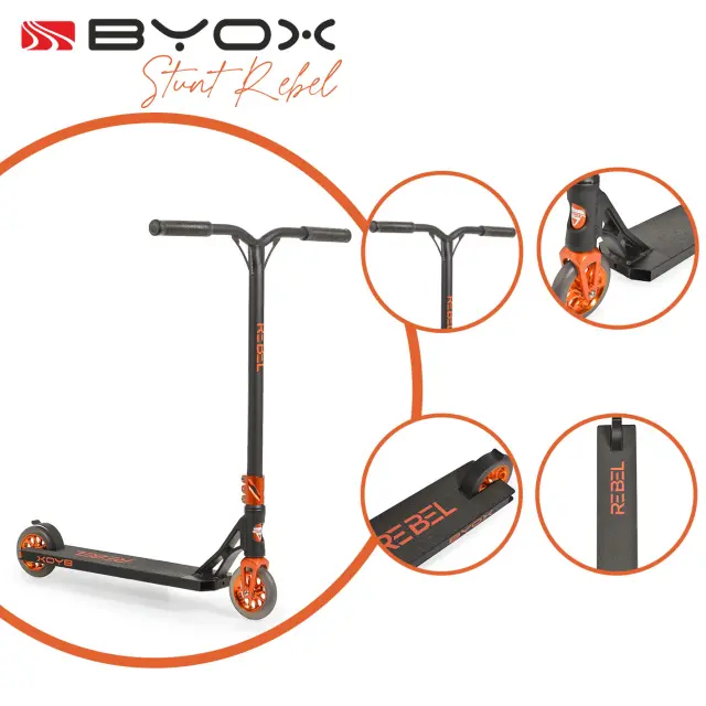 BYOX - Stunt scooter Rebel black - 3800146227746