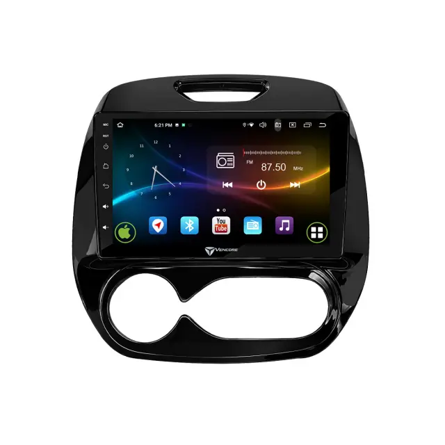 VenCore Οθόνη Multimedia Android 15 9" 9109A MTK6762 Octa-Core 2GB/32GB IPS με Πρόσοψη, CarPlay, Android Auto και Υποστήριξη Κάμερας Οπισθοπορείας AHD για Renault Captur 2013-2019 – Μαύρη (3236-10007-0748B) 2