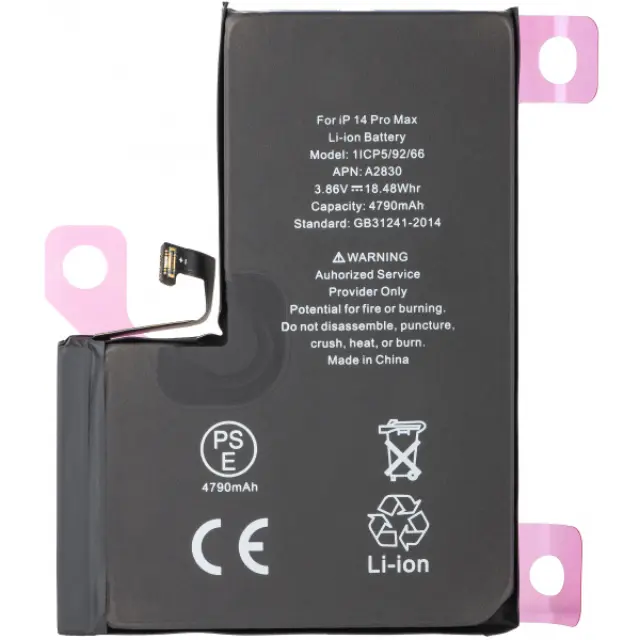 High Capacity Diagnostic Battery for iPhone 14 Pro Max 4870 mAh