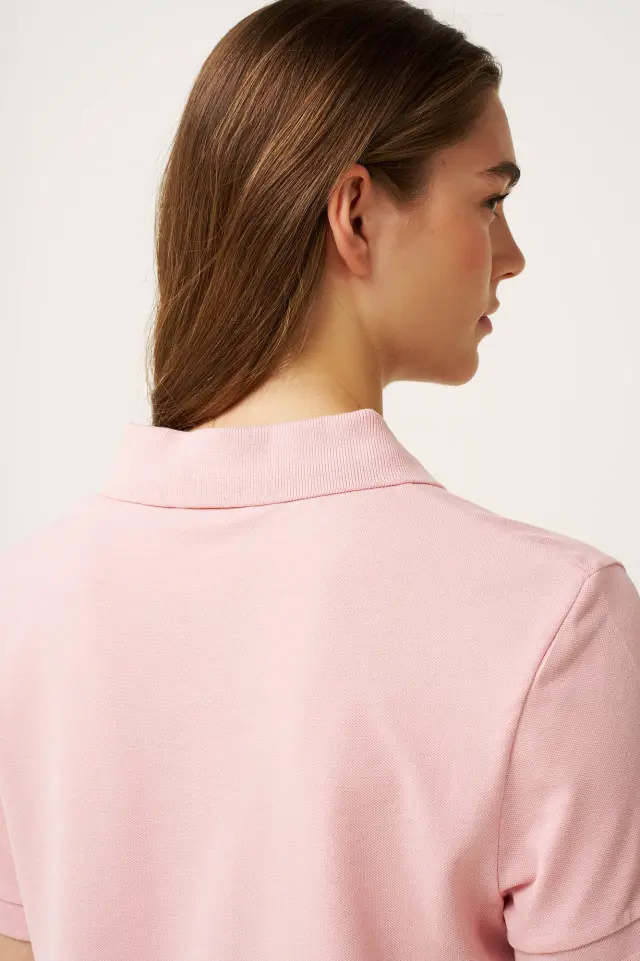 Γυναικείο Pique Φόρεμα Πόλο Vamp 24818 PINK SILVER 3