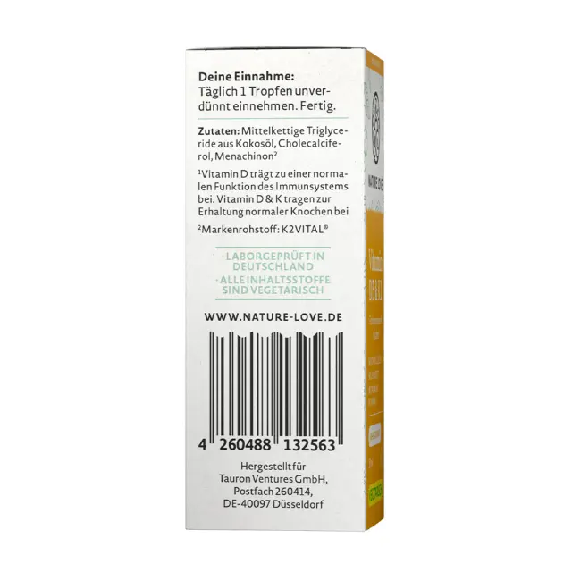 Nature Love Vitamin D3 & K2 3