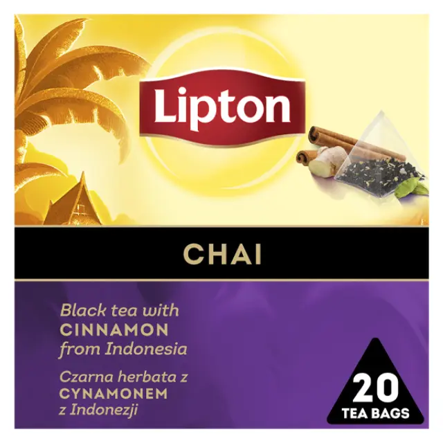Τσάι Lipton Πυραμίδες Μαύρο Chai 20 Σακουλάκια