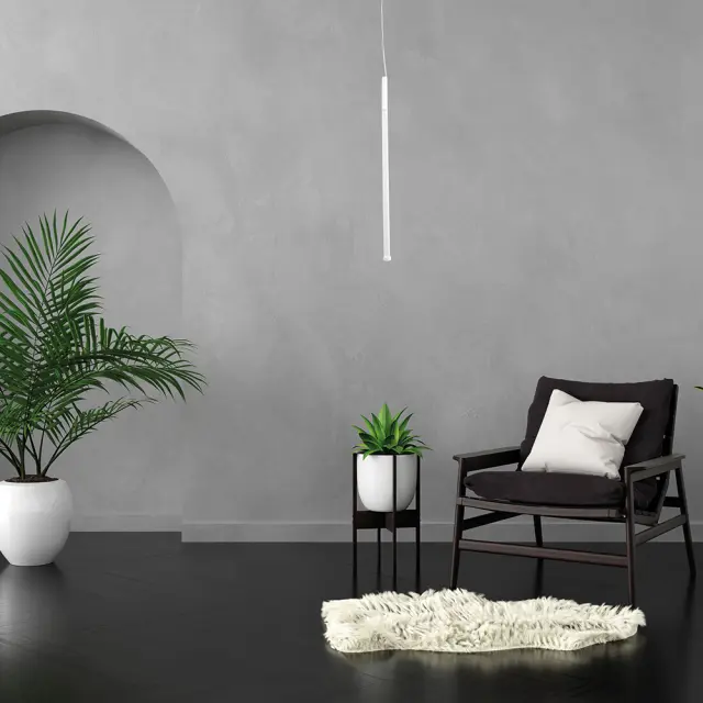 InLight Κρεμαστό φωτιστικό LED 7W 3000K από μέταλλο D:60cm (6070-White) 3