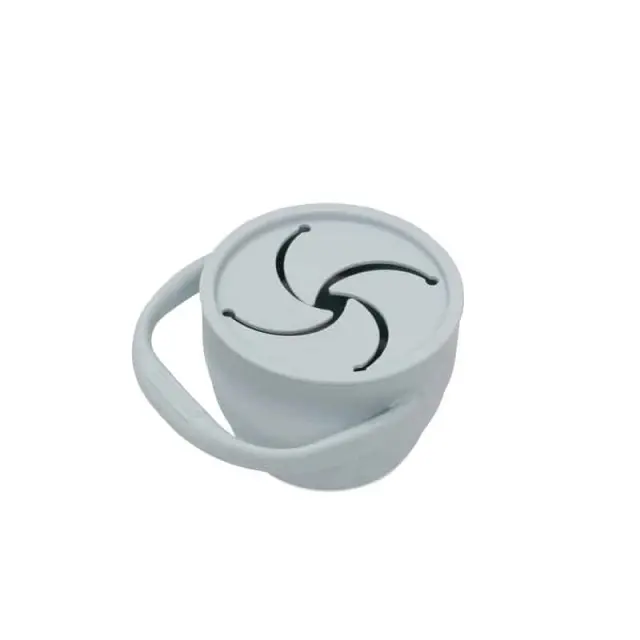 Interbaby Δοχείο Σιλικόνης για Σνακ Blue Grey SI006-73 3