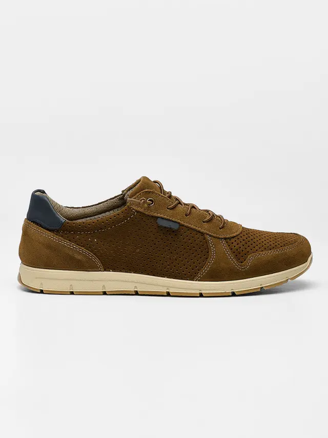Imac Sneakers Ανδρικό δέρμα Nubuck Καφέ IMA/551380 TOBACCO 2