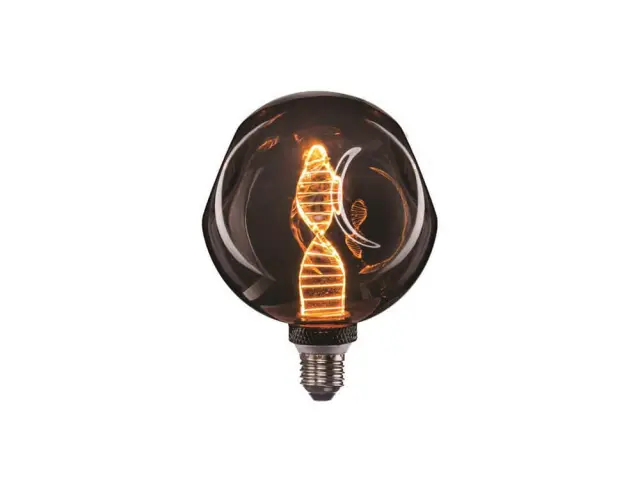 Λάμπα LED G125 Dented DNA Eurolamp (147-78730) για ντουί E27, 4W, 1800Κ, Θερμό Λευκό147-78730