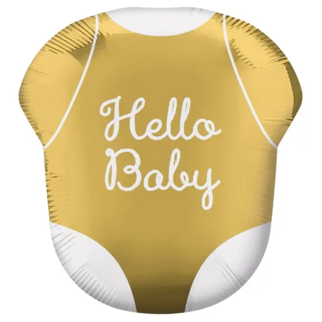 Φοιλ Σχήμα Hello Baby Onesie / 55εκ Χ 60εκ ύψος