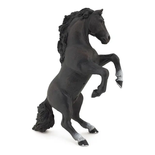 Papo Black Reared Up Horse / 51522 (PAPO)