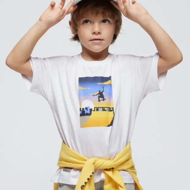 Baby 6 μηνών έως 4 ετών Μπλούζα oversize fit Better Cotton λευκό - 5Ε