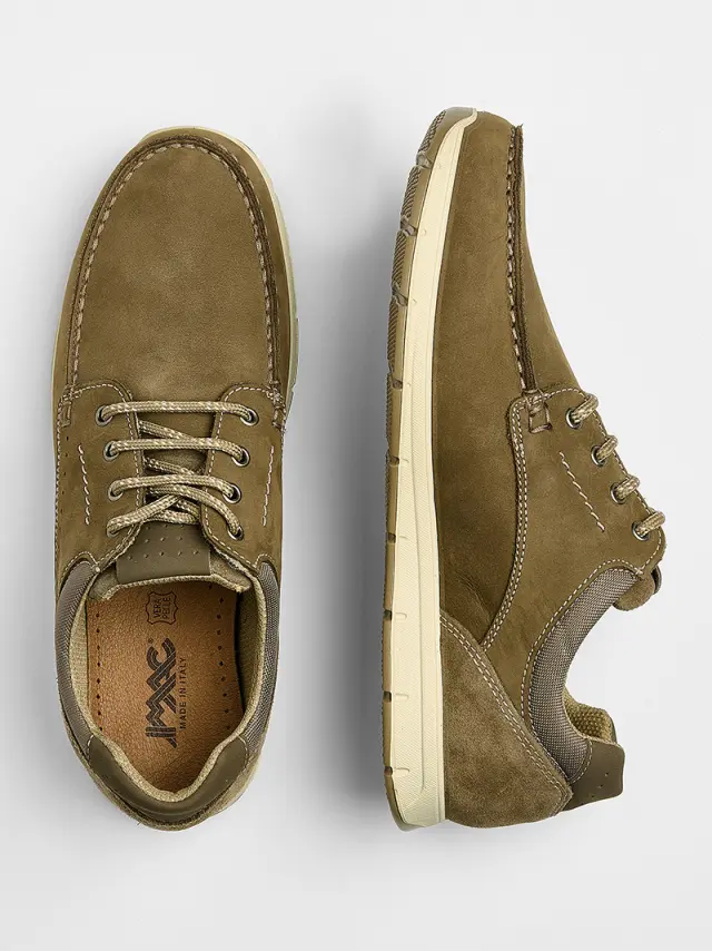 Imac Δετά-Oxfords Ανδρικό δέρμα Nubuck Μπεζ IMA/351270 SAFARI 3