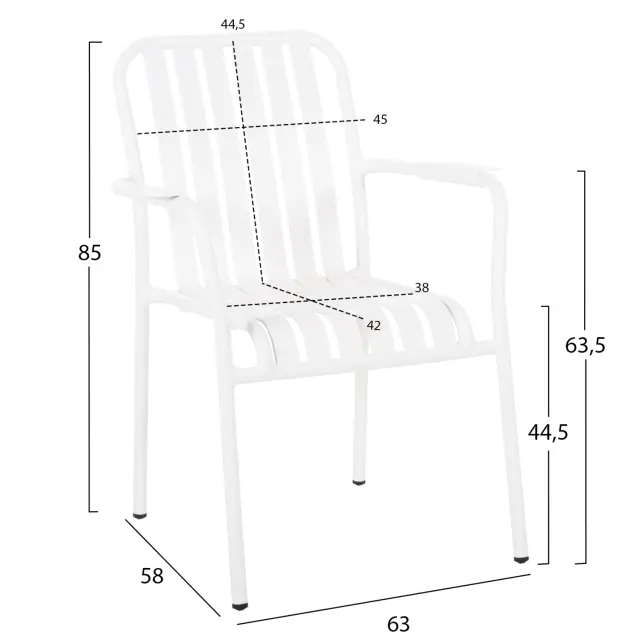 ΠΟΛΥΘΡΟΝΑ ΑΛΟΥΜΙΝΙΟΥ FB96088.02 ΛΕΥΚΗ 63x58x85Υεκ. 2
