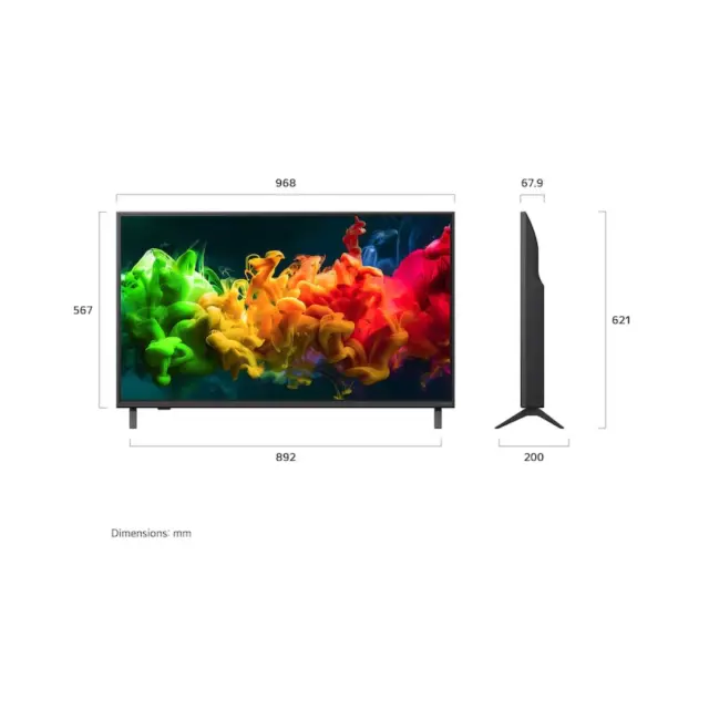 ΤΗΛΕΟΡΑΣΗ 43'' QNED 43QNED81B6C Mini LED LG 2