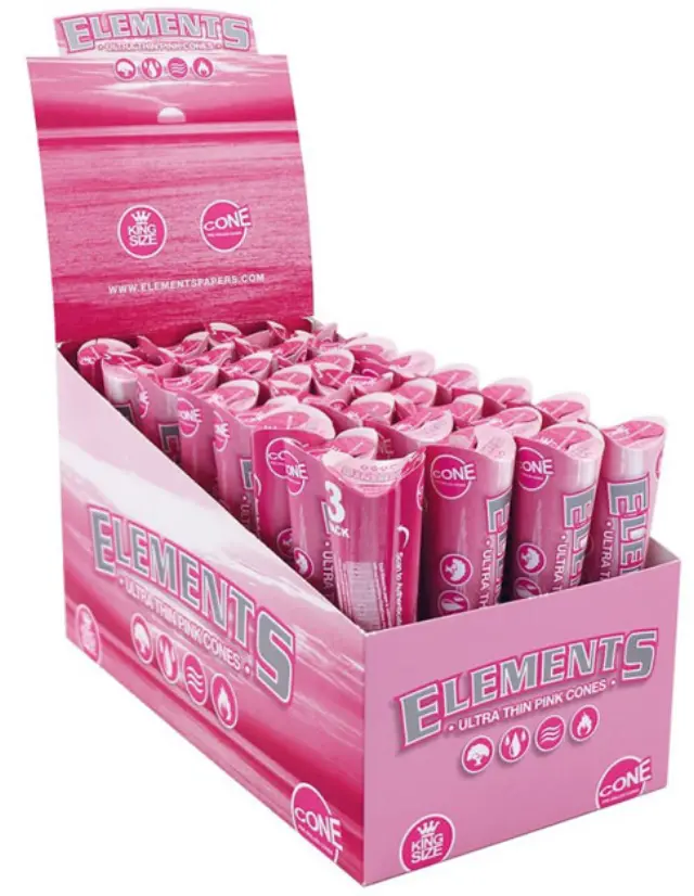 Elements Cones Pink - King Size 3τεμ. 2