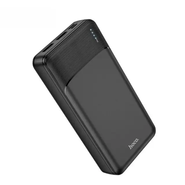 Hoco Power Bank 20000mAh με Θύρες USB-Α Power Delivery Μαύρο DB22A