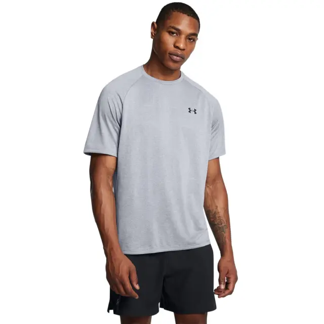 Under Armour Tech 2.0 SS T-Shirt (1326413-036) - Μαύρο-Γκρί