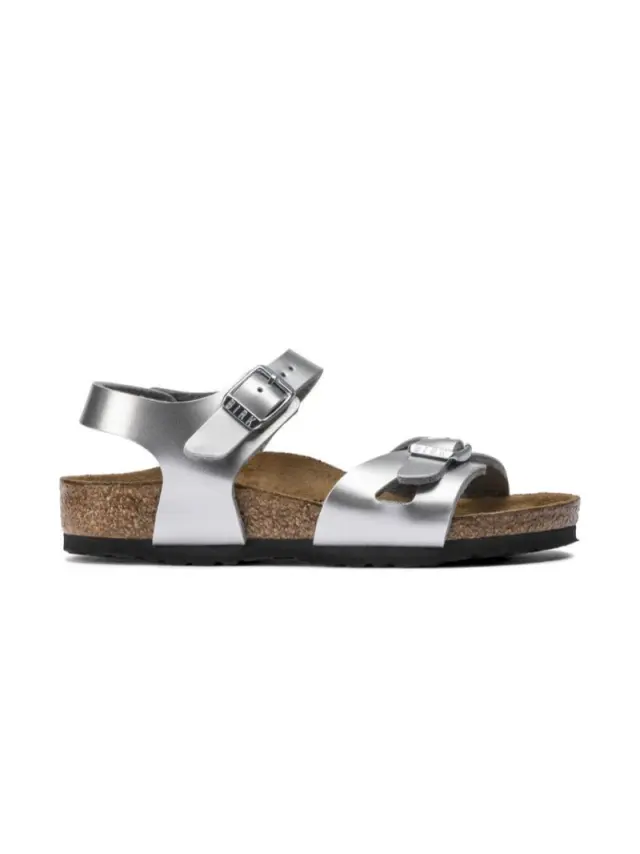 Birkenstock Πέδιλα Γυναικείο Birko-Flor(ανθεκτικό υλικό της Birkenstock-επιτρέπει την επαφή με το νερό) Ασημί BIR/RIO 1019157 SILVER - 39 3