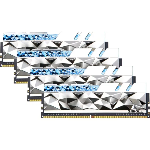 G.Skill DIMM 64 GB DDR4-3600 (4x 16 GB) Quad-Kit (silver, F4-3600C16Q-64GTESC, Trident Z Royal Elite, INTEL XMP)