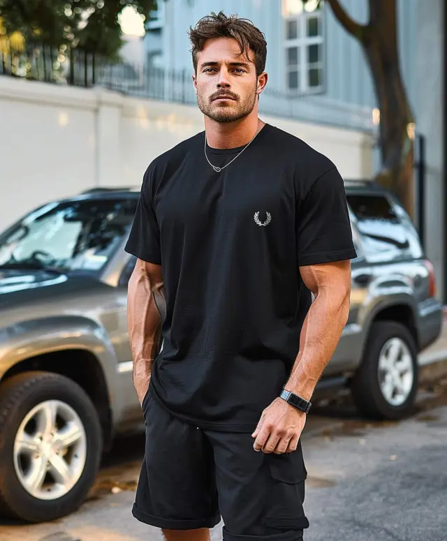 T-shirt Noshame® Μαύρο με τύπωμα - 3025150 - XXL