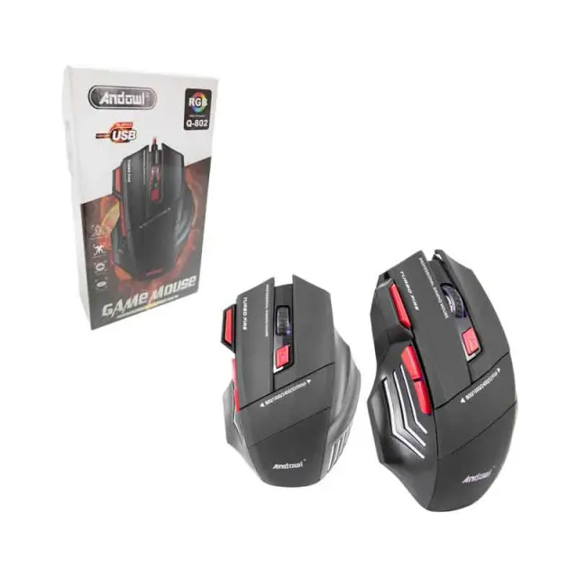 Andowl Ενσύρματο Gaming Ποντίκι Με LED RGB Φωτισμό Q-802 – Gaming Mouse 075953