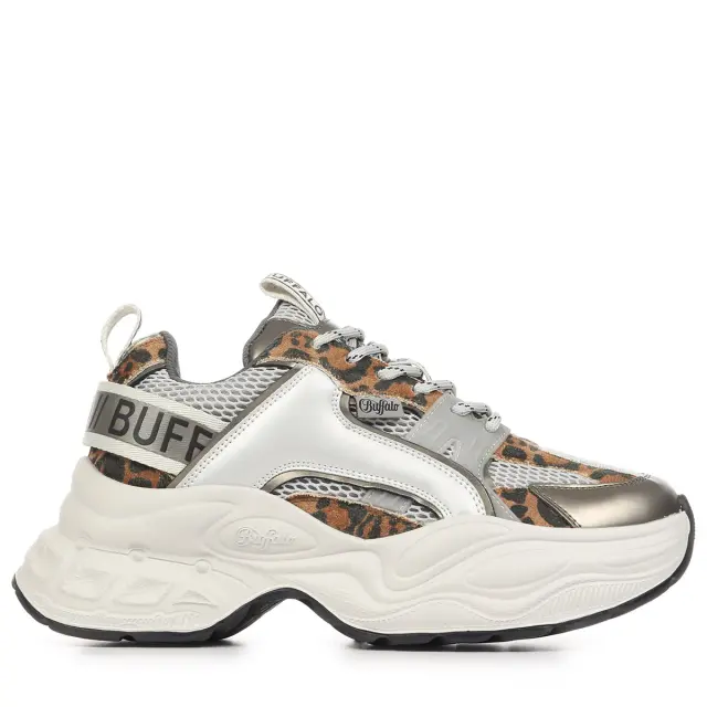 Γυναικεία Sneakers Buffalo Yuno BN1636647 Grey Leo Animal Print - 37