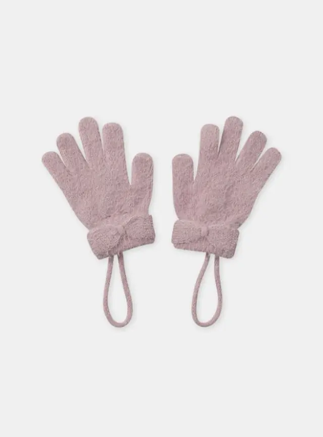 Παιδικά Γάντια για Κορίτσια Soft Pink ΡΟΖ