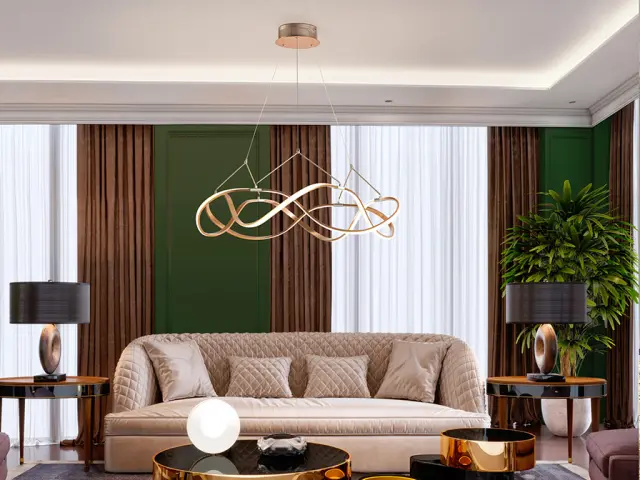 Molly 763967D Κρεμαστό Φωτιστικό LED Ø80 Ροζ Χρυσό Dimmable
