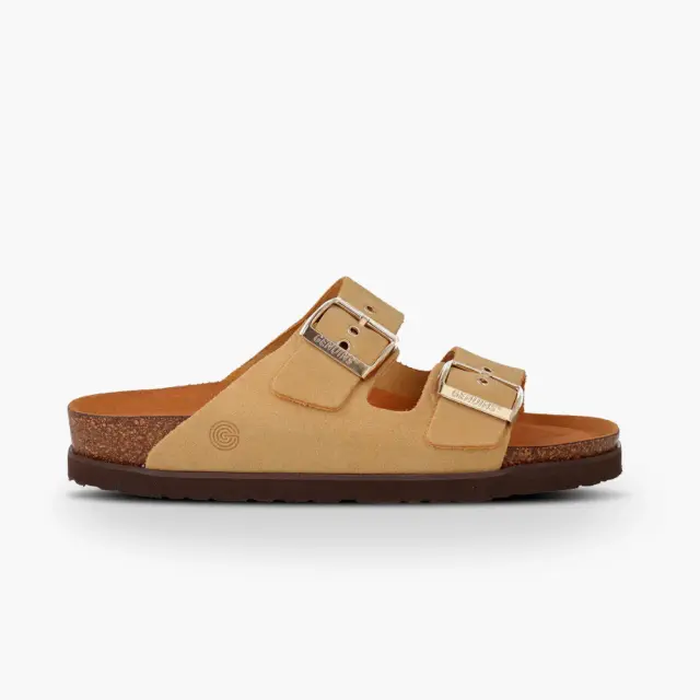 Genuins Πέδιλα Γυναικείο δέρμα Nubuck Μπεζ GEN/HAWAII PREM G104348 CAMEL
