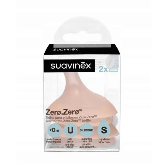 SUAVINEX ΘΗΛΗ ΓΙΑ ΜΠΙΜΠΕΡΟ ZERO ΣΙΛΙΚΟΝΗ ΧΑΜΗΛΗ ΡΟΗ X2