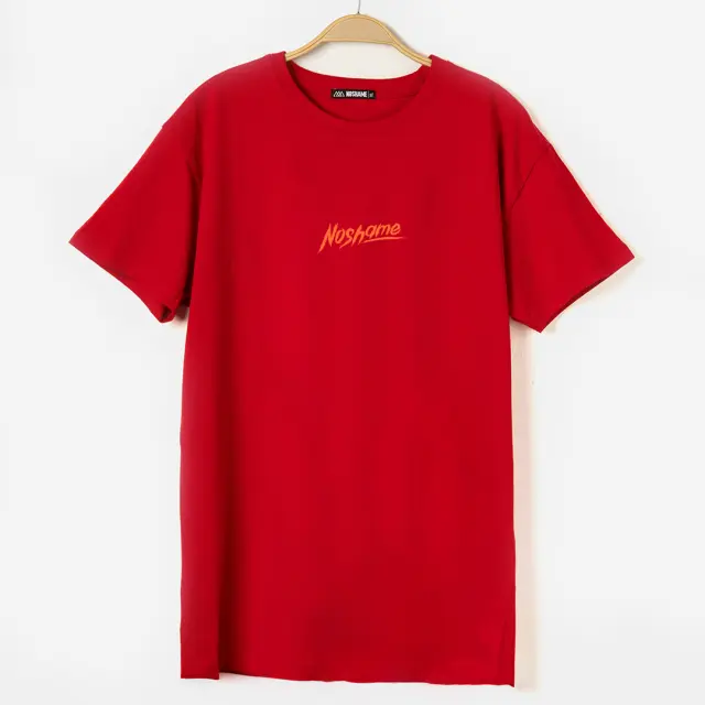 T-shirt Noshame® Κόκκινο με τύπωμα - 112534 - XXL