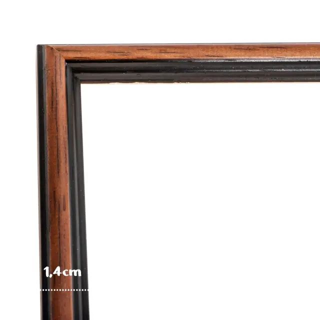κορνίζα ξύλινη για πτυχίο δίπλωμα κ.λ.π 21X 29,7cm - Α4 χρώμα καφέ με μαύρη γραμμή Κ19/59 3