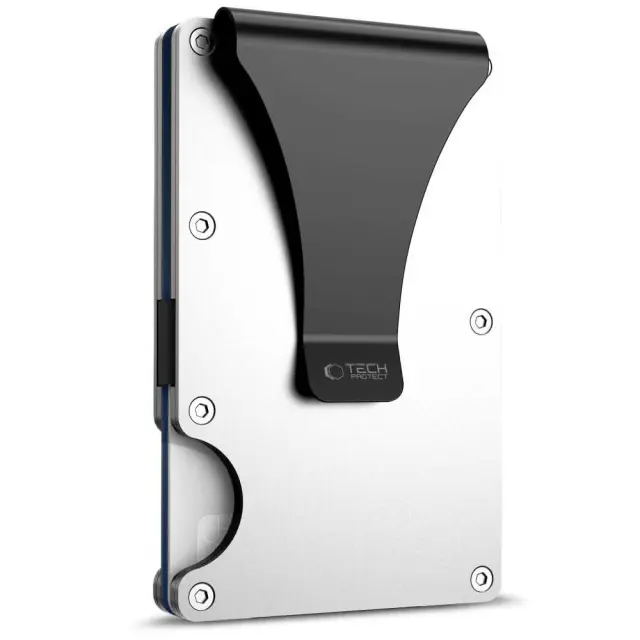 Tech-protect Thorn Rfid Card Wallet Steel Silver