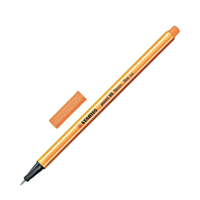 Μαρκαδόρος Σχεδίου STABILO Point 88 0.4 mm (Neon Orange) (88/054)