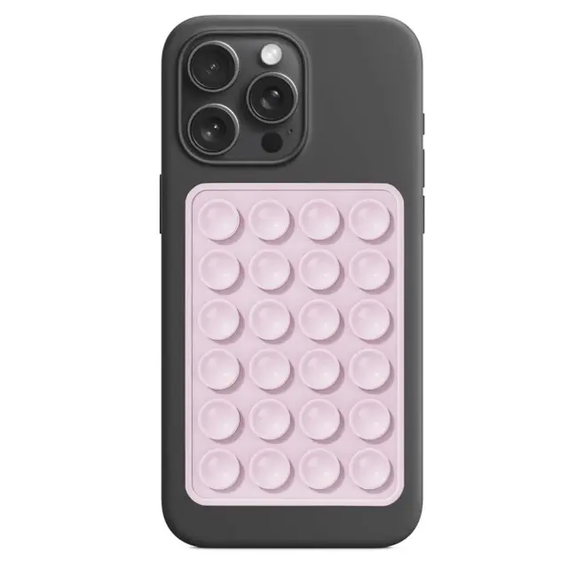 Techsuit® ST-PAD Αντιολισθητική Βάση Κινητού με Βεντούζες- Light Pink