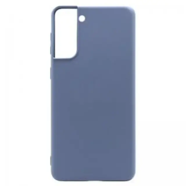Θήκη Liquid Silicon inos Samsung Galaxy S21 Plus 5G L-Cover Γκρι-Μπλε N54107 3