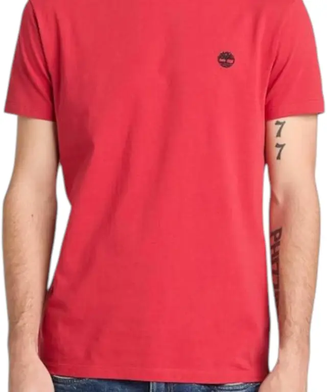 Timberland - Ανδρικό T-shirt Oyster River Logo Tee TB0A2BR3-N96 Κόκκινο - M 3
