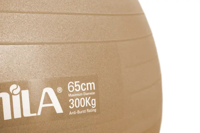 AMILA Μπάλα Γυμναστικής (Bulk) 65 cm - Χρυσή (48413) 2