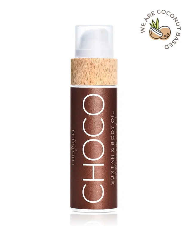 Cocosolis Organic Suntan & Body Oil Choco Λάδι Μαυρίσματος με Άρωμα Σοκολάτα, 110ml