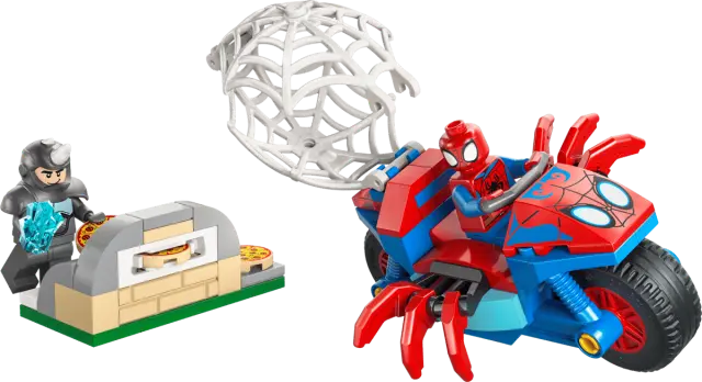 LEGO® Spider-Man Spidey on his Motorcycle vs. Rhino για 4+ Ετών 61τμχ - 11206