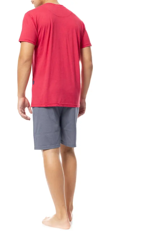 S-M536 - Red - PYJAMA GREY GEO - L 3